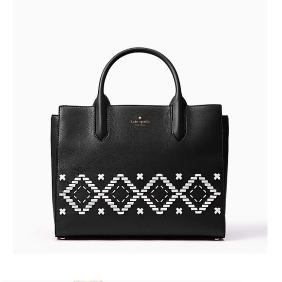 Kate Spade Leather Satchel Flynn Street Meriwether - Picture 2 of 8